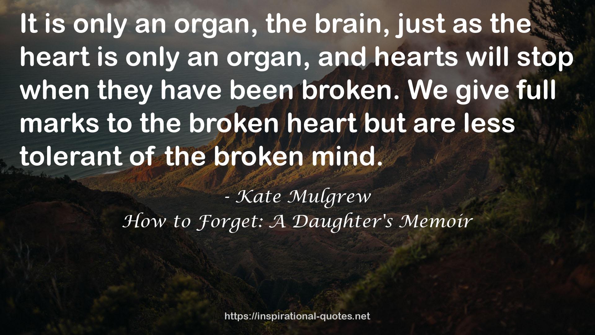 How to Forget: A Daughter's Memoir QUOTES