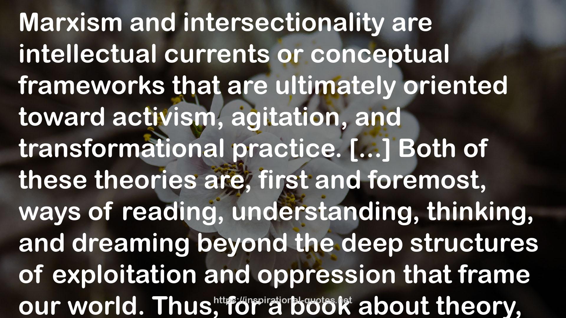 Marxism and Intersectionality: Race, Gender, Class and Sexuality under Contemporary Capitalism QUOTES