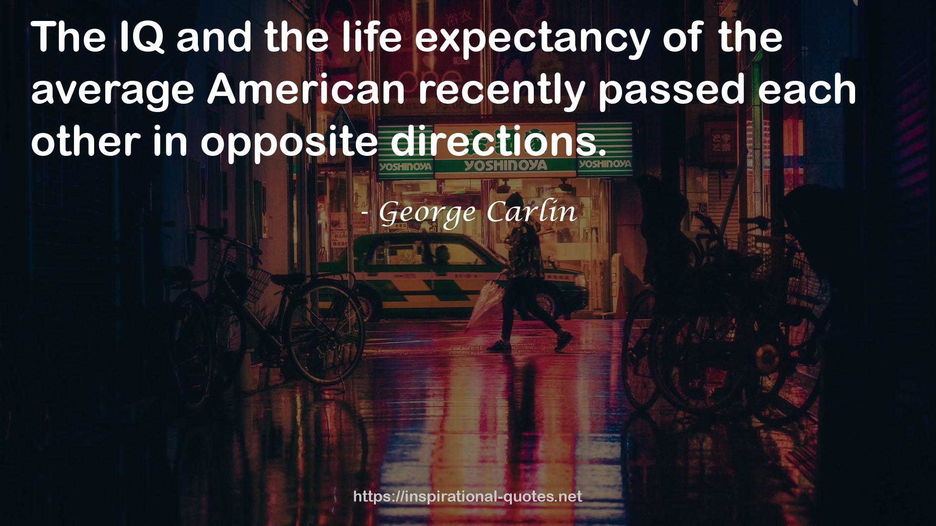 the life expectancy  QUOTES