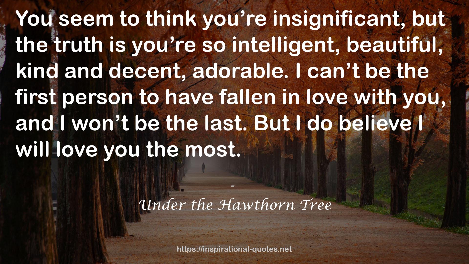 Under the Hawthorn Tree QUOTES