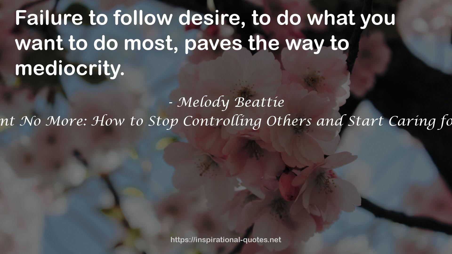 Melody Beattie QUOTES