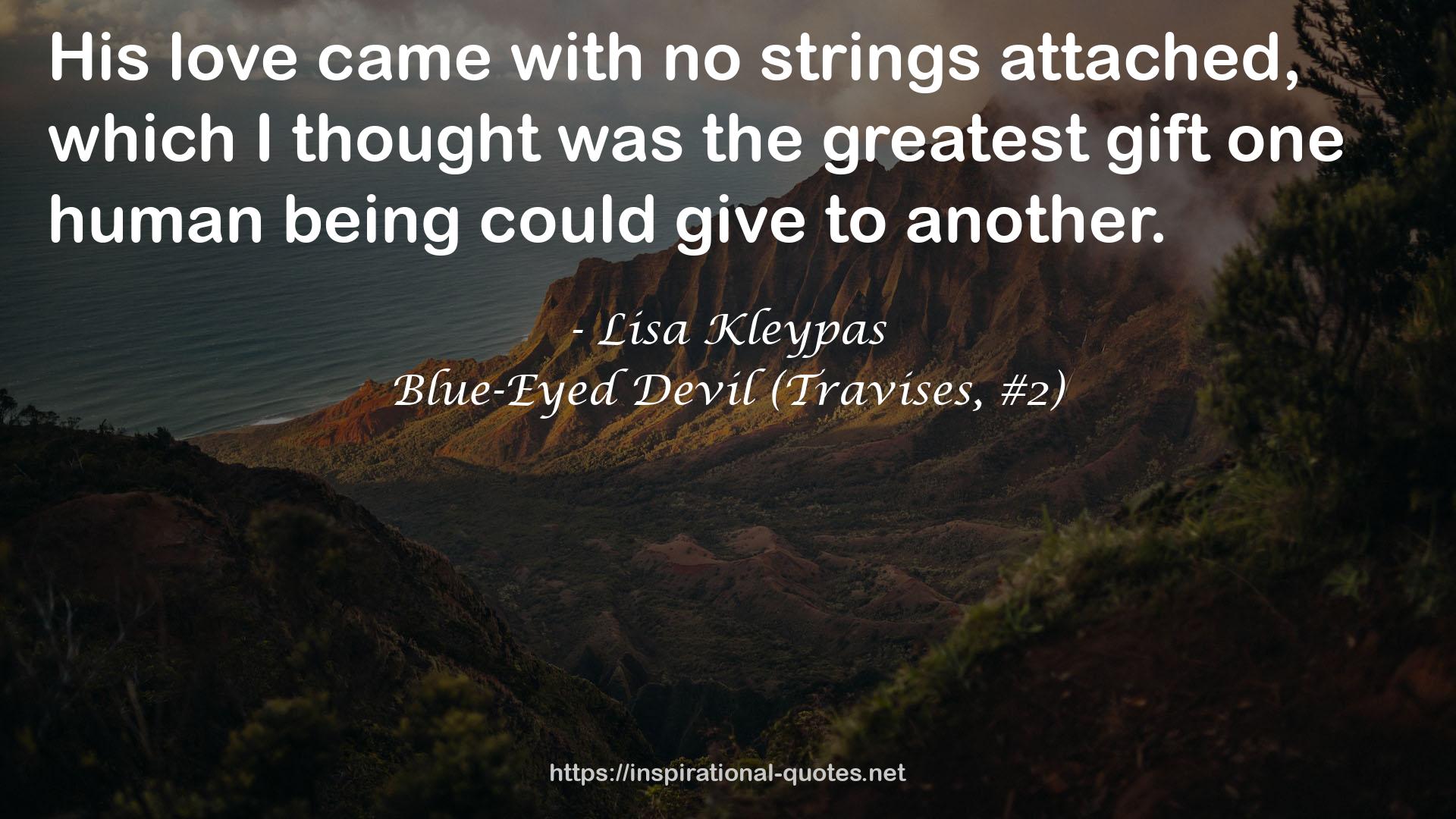 Blue-Eyed Devil (Travises, #2) QUOTES