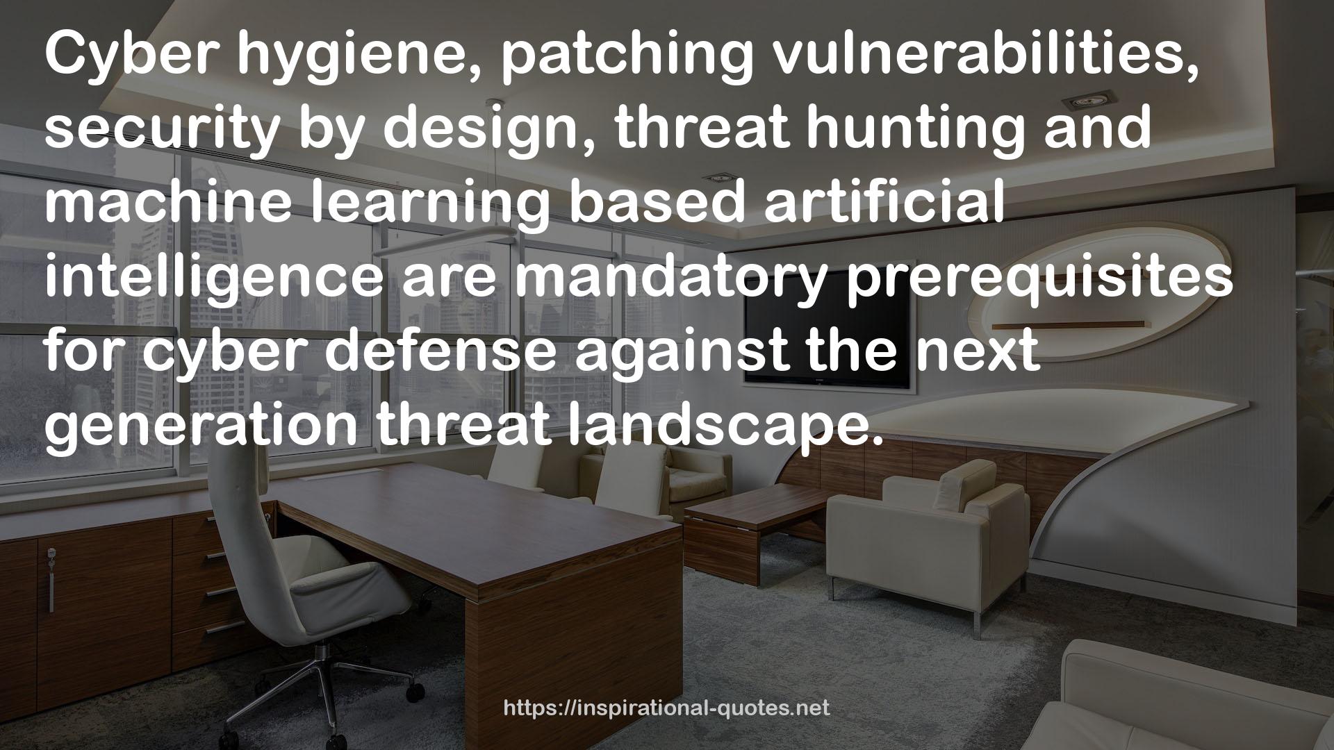 threat hunting  QUOTES