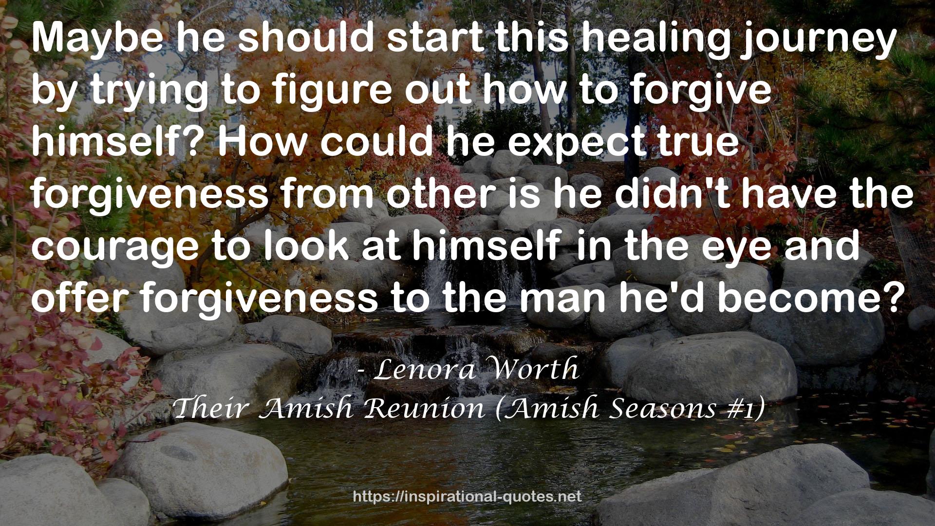 Their Amish Reunion (Amish Seasons #1) QUOTES
