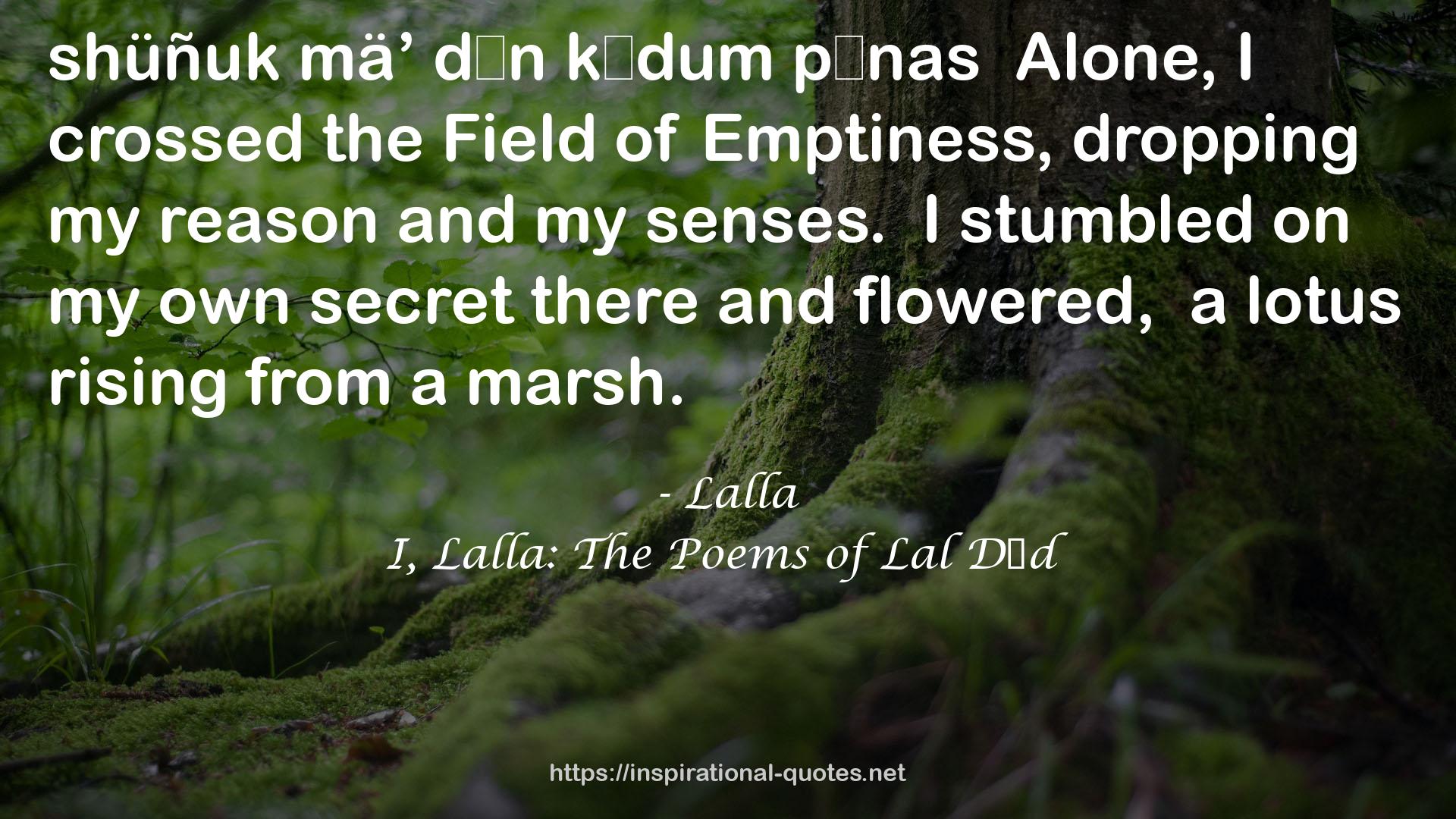 I, Lalla: The Poems of Lal Dĕd QUOTES