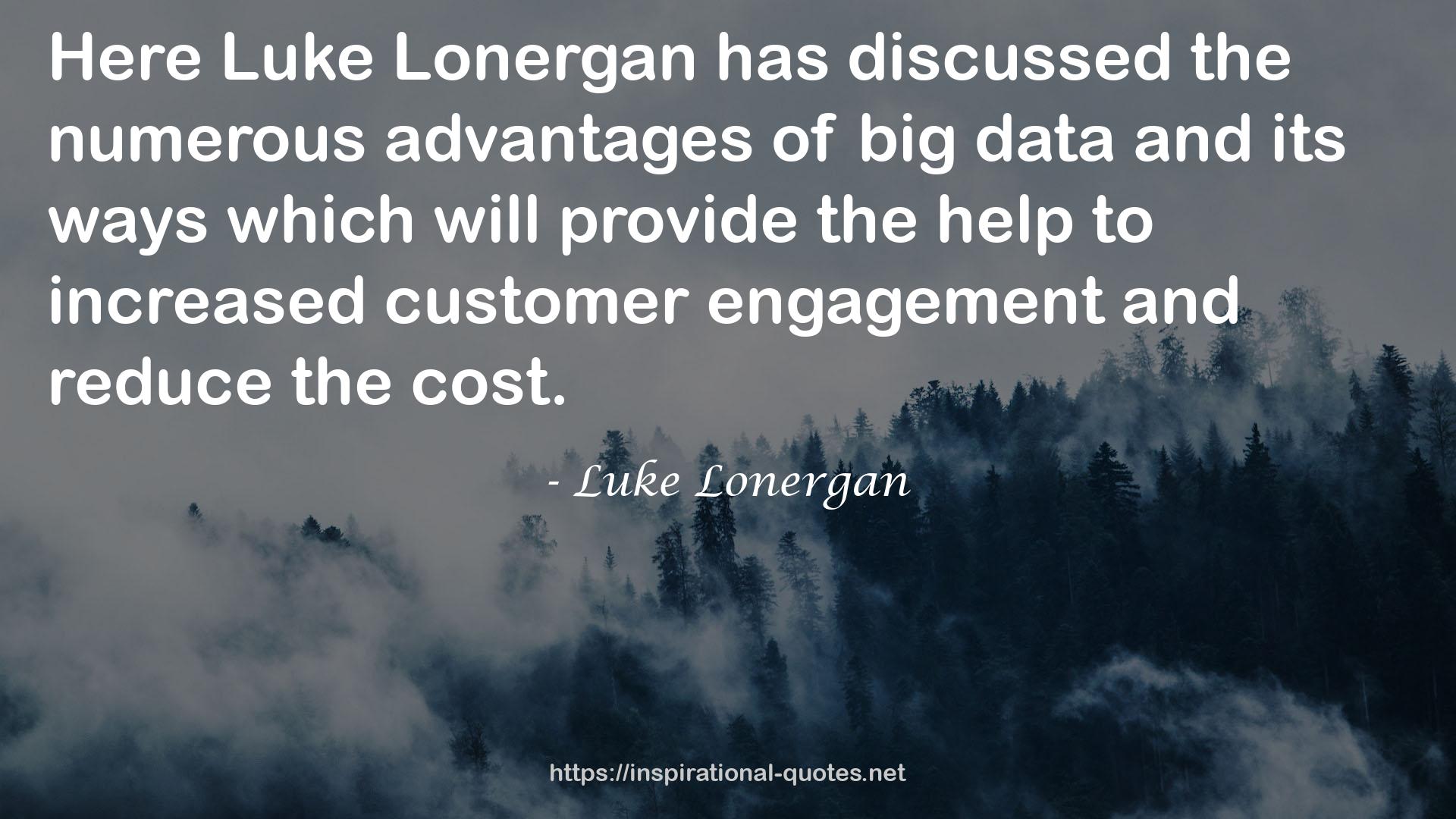 Luke Lonergan QUOTES