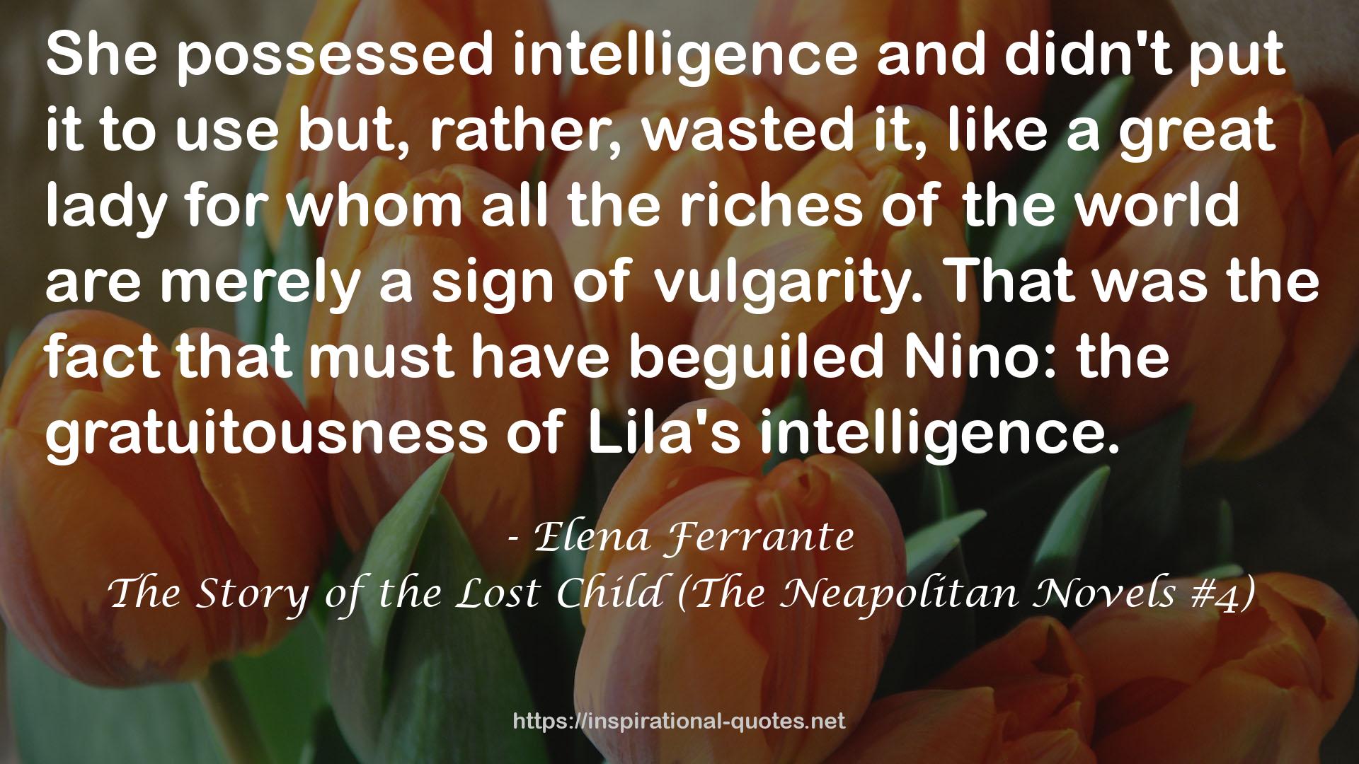 The Story of the Lost Child (The Neapolitan Novels #4) QUOTES