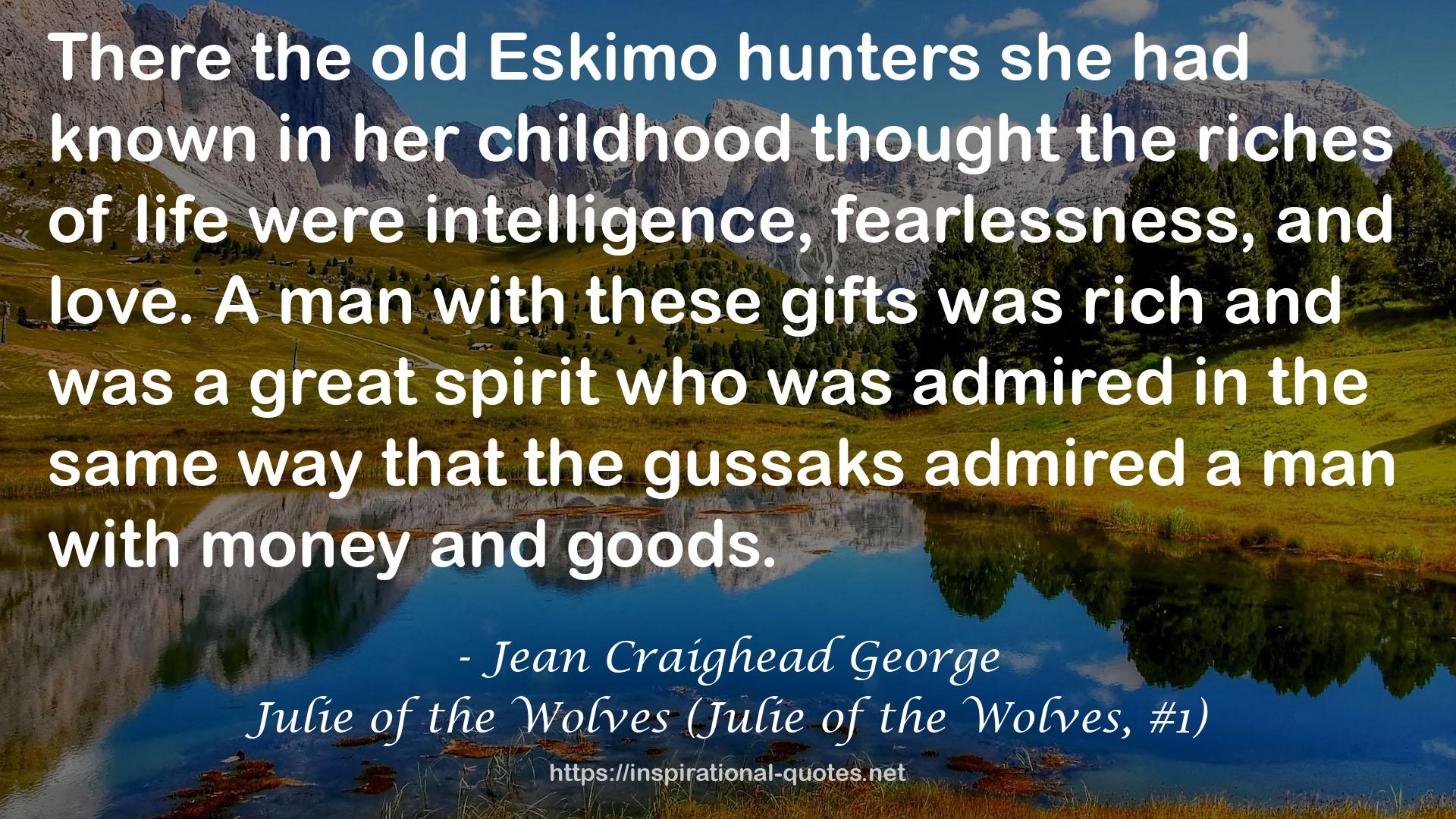 Julie of the Wolves (Julie of the Wolves, #1) QUOTES