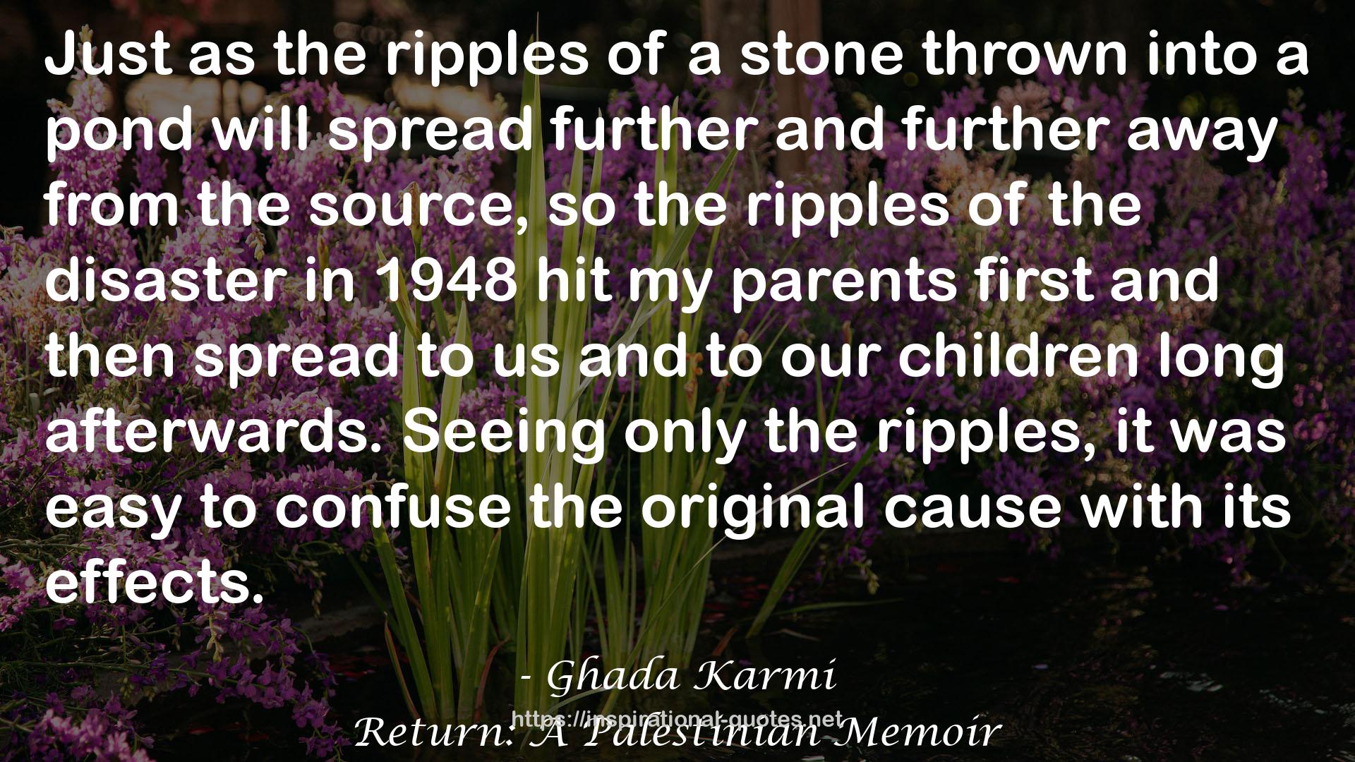 Return: A Palestinian Memoir QUOTES