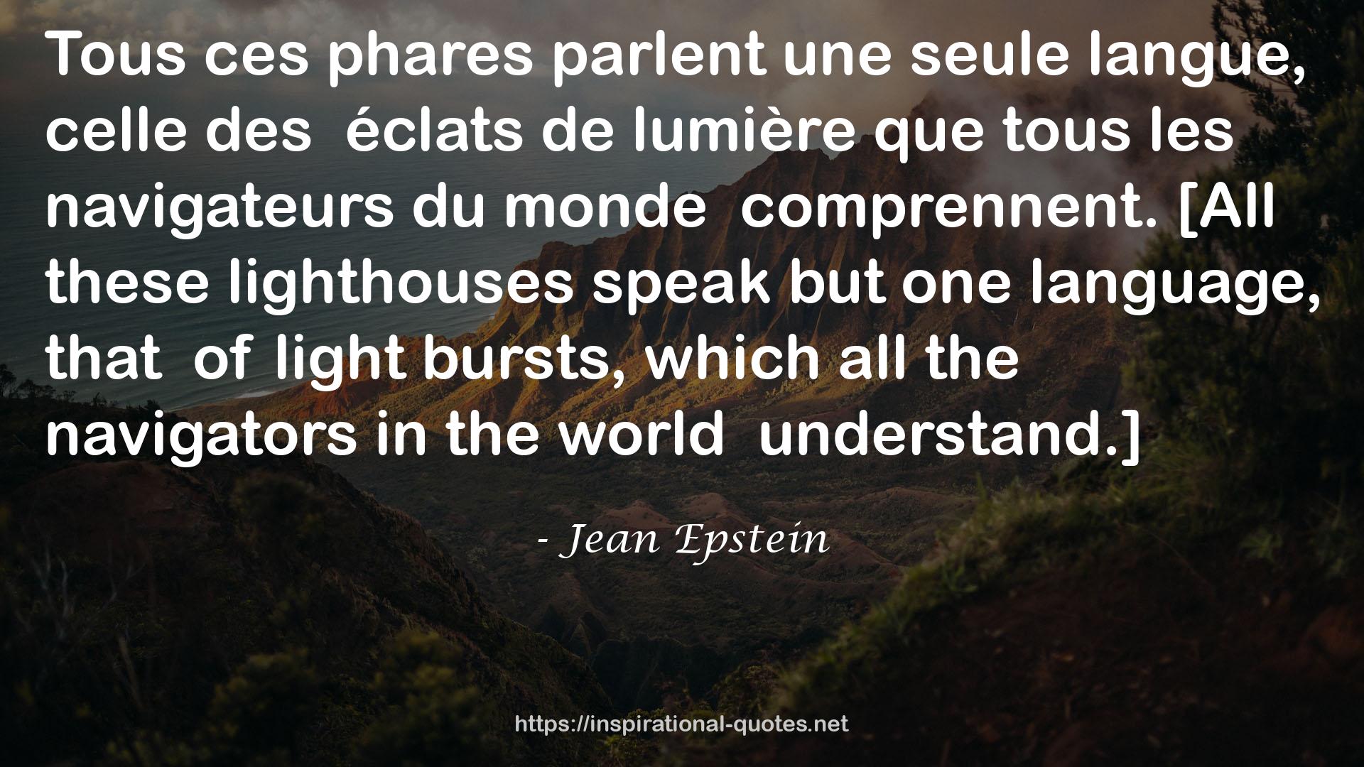 Jean Epstein QUOTES