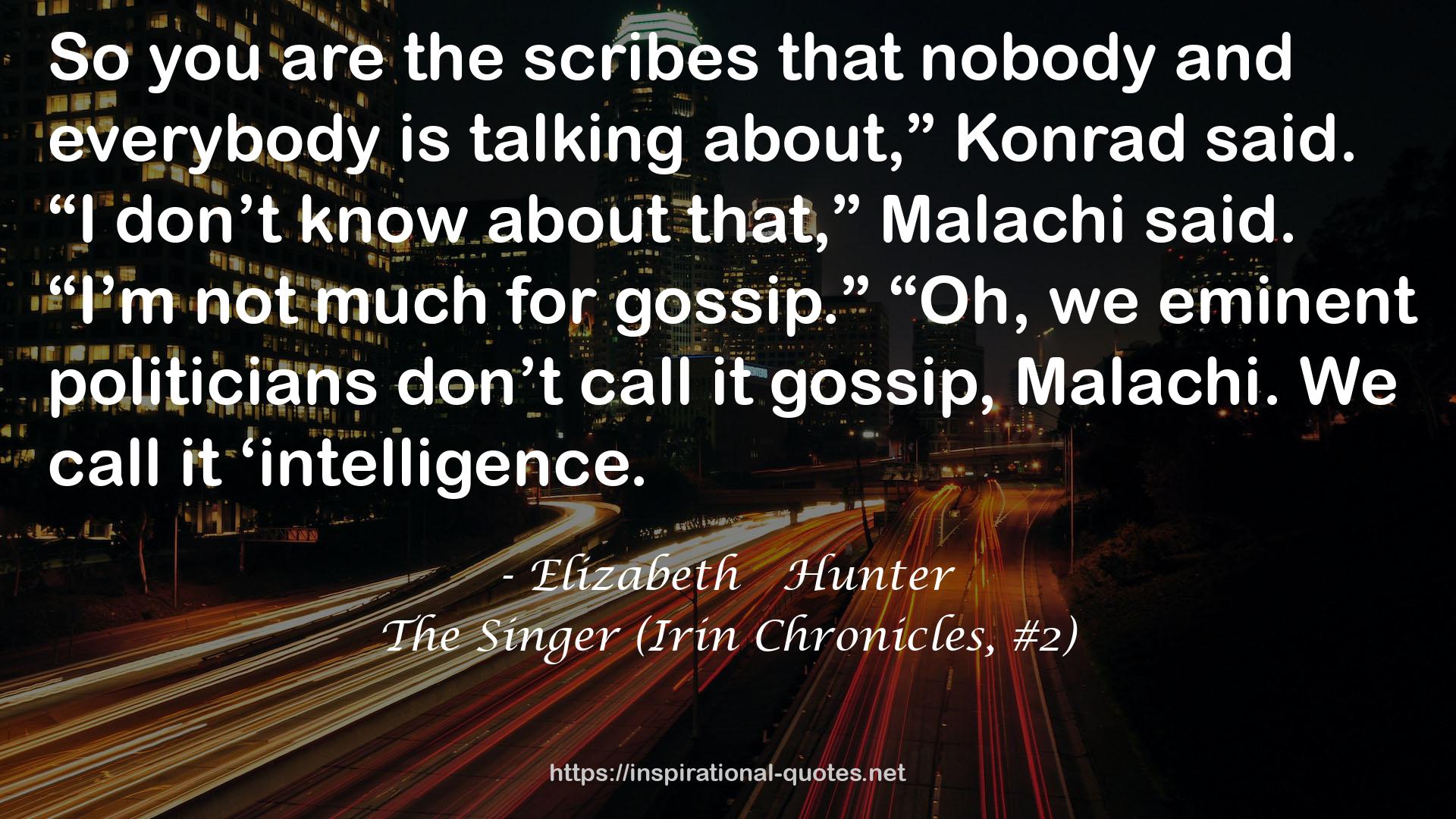 The Singer (Irin Chronicles, #2) QUOTES