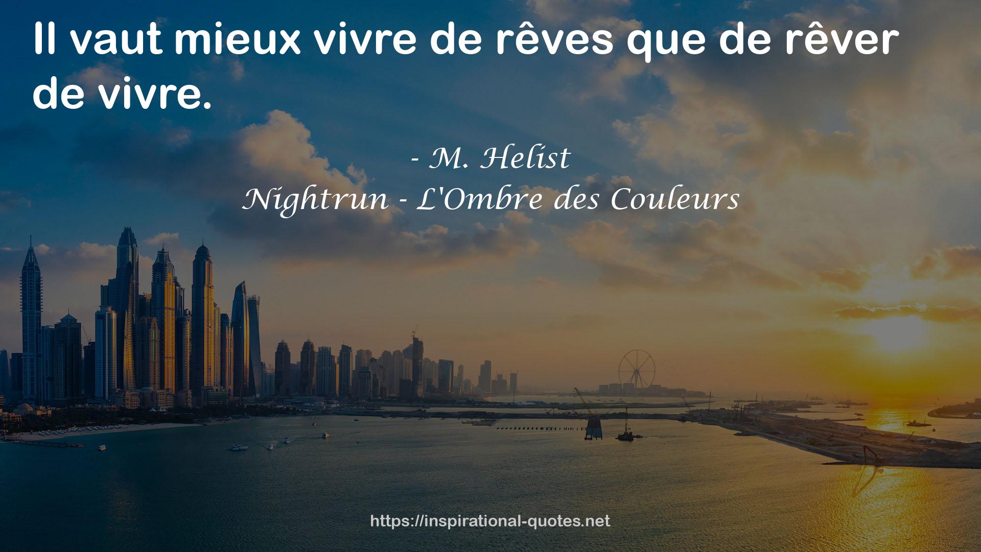 Nightrun - L'Ombre des Couleurs QUOTES