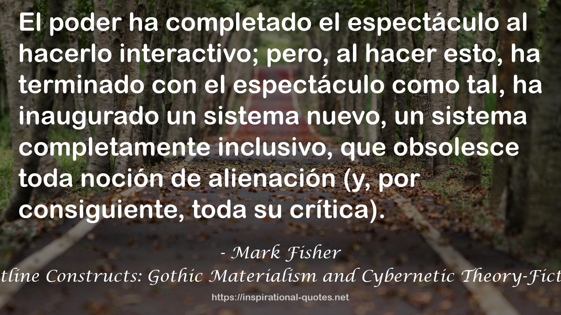 Mark Fisher QUOTES