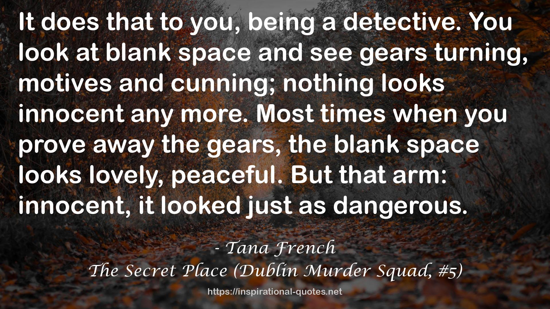 The Secret Place (Dublin Murder Squad, #5) QUOTES