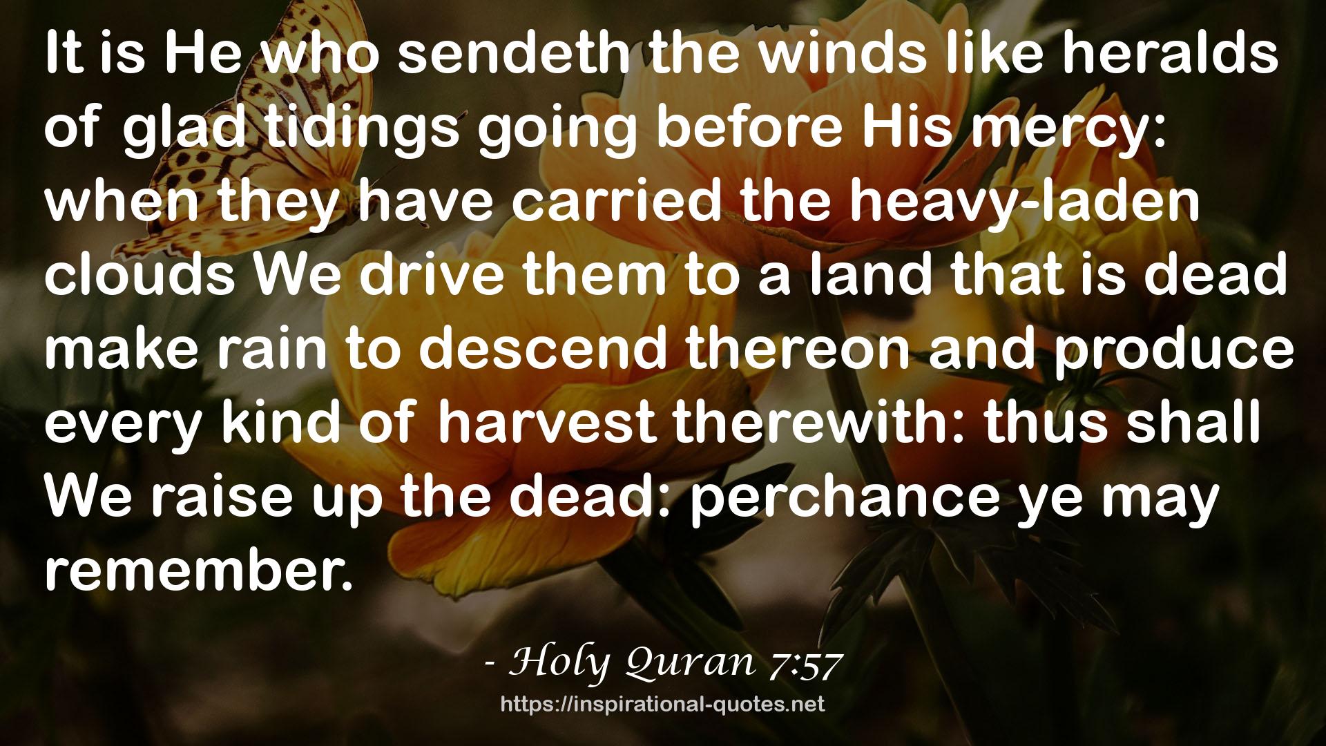 Holy Quran 7:57 QUOTES