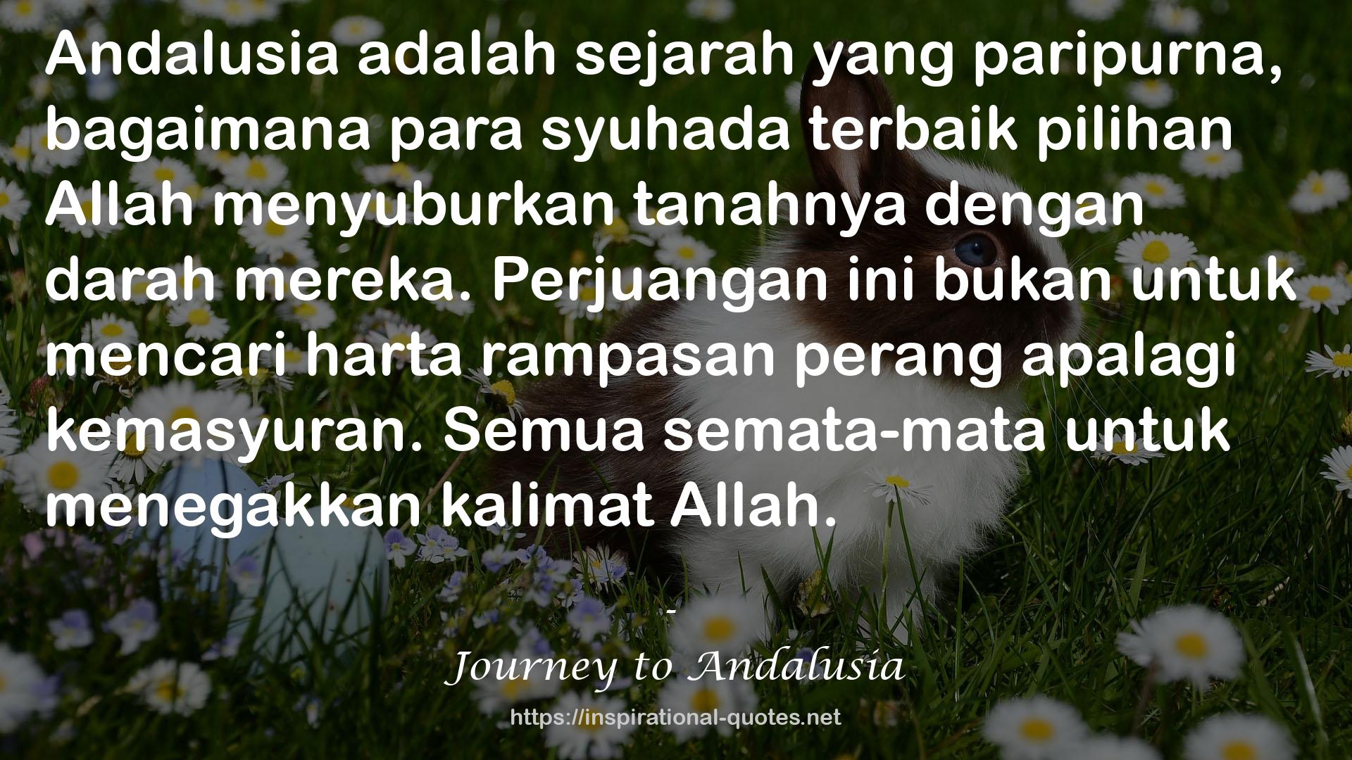 Journey to Andalusia QUOTES