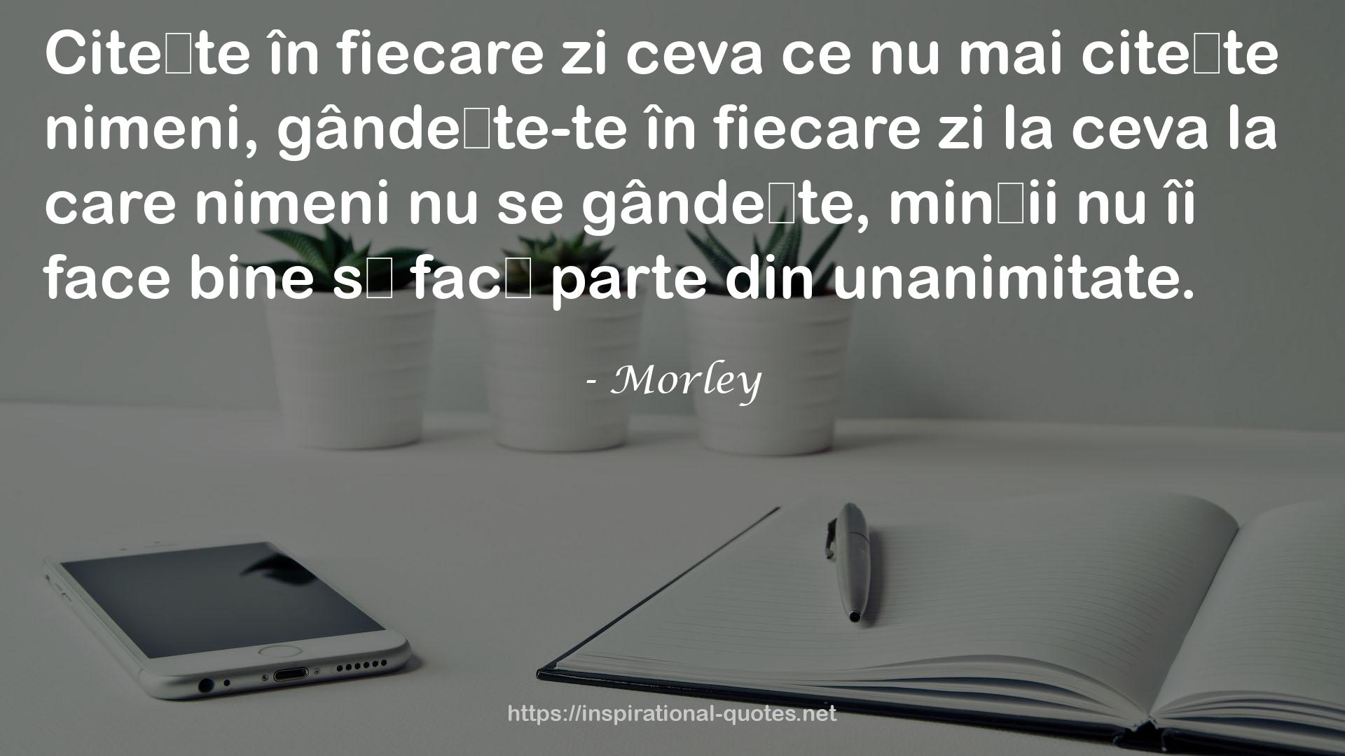 Morley QUOTES