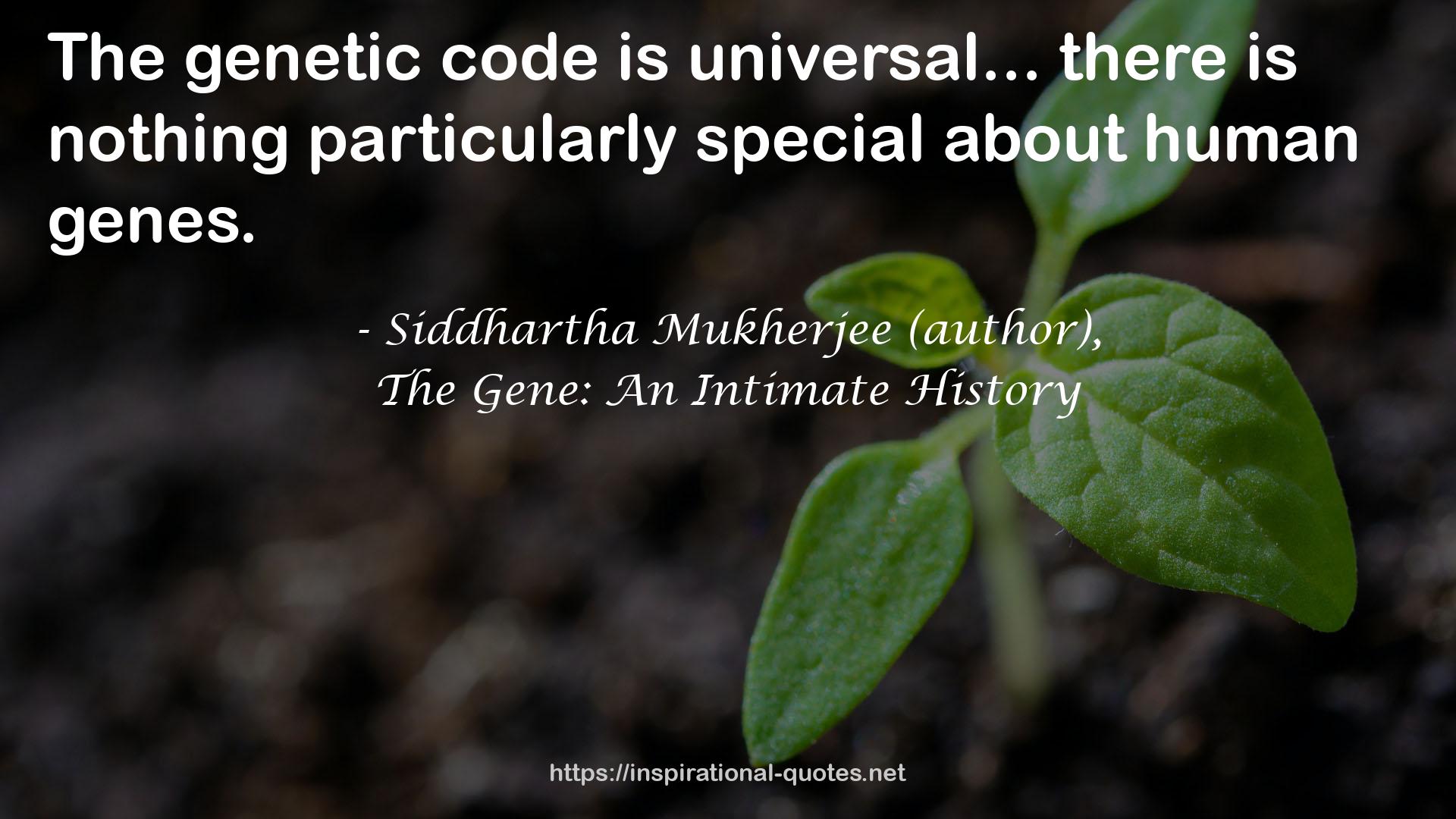 Siddhartha Mukherjee (author), QUOTES