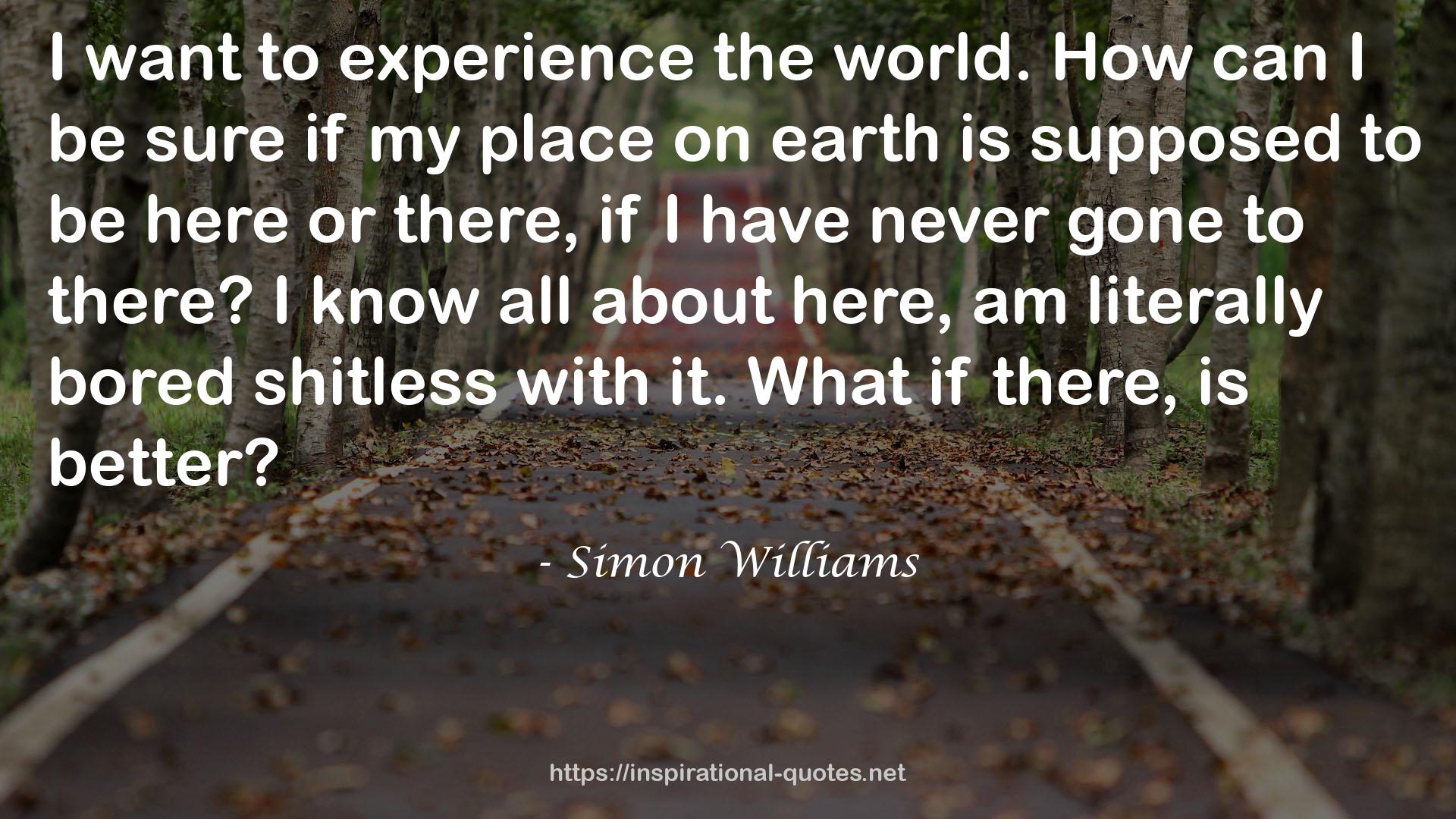 Simon Williams QUOTES