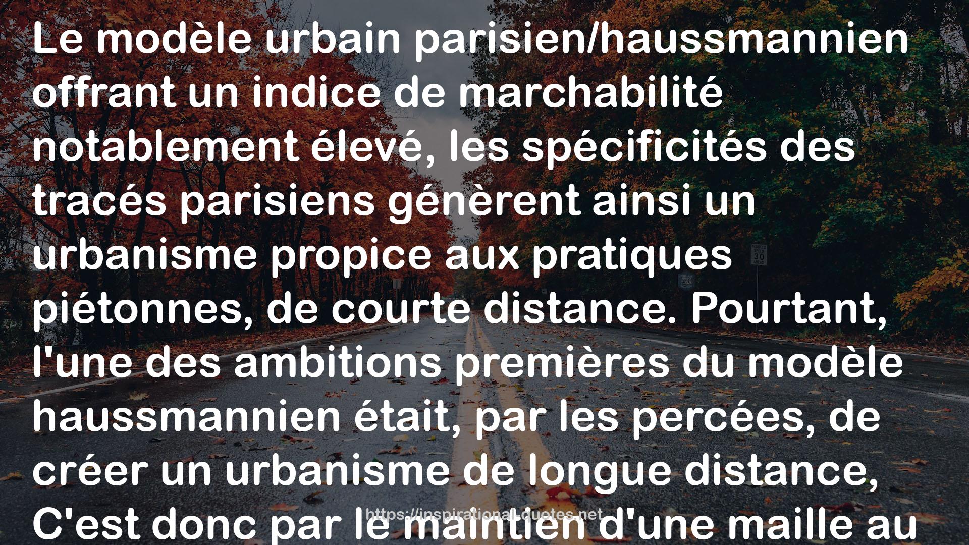 Paris Haussmann: A Model's Relevance QUOTES