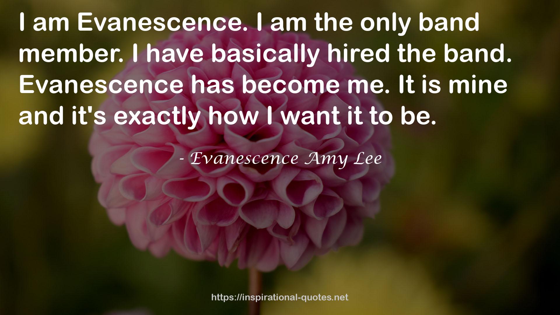 Evanescence Amy Lee QUOTES