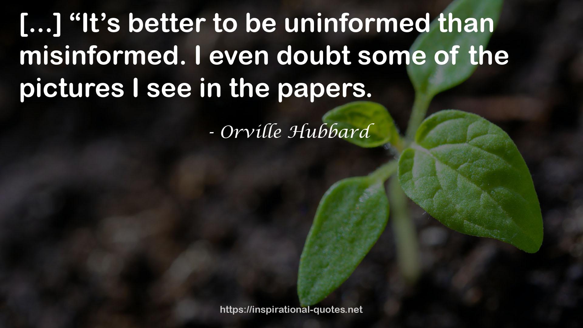 Orville Hubbard QUOTES