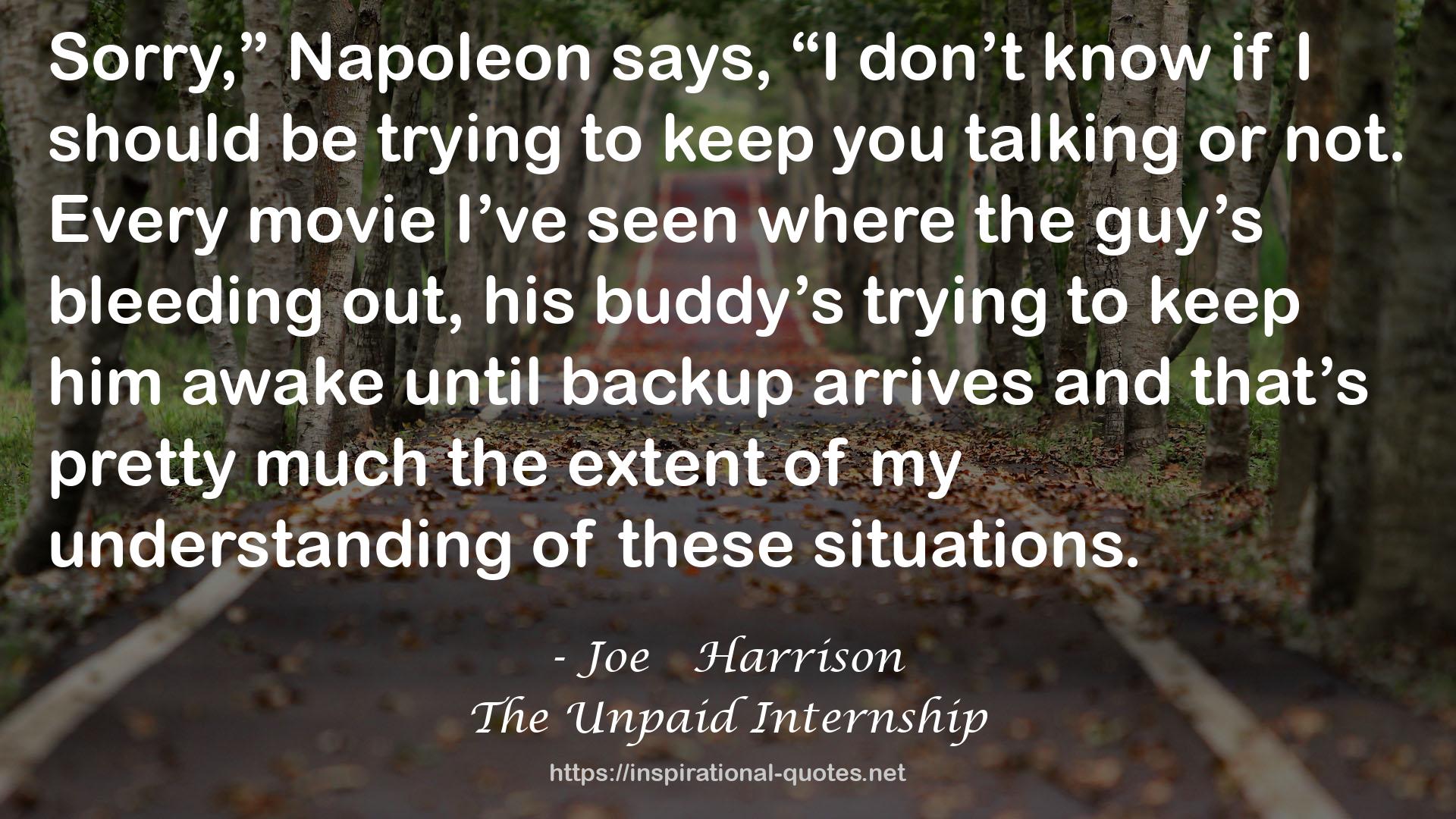 Joe   Harrison QUOTES