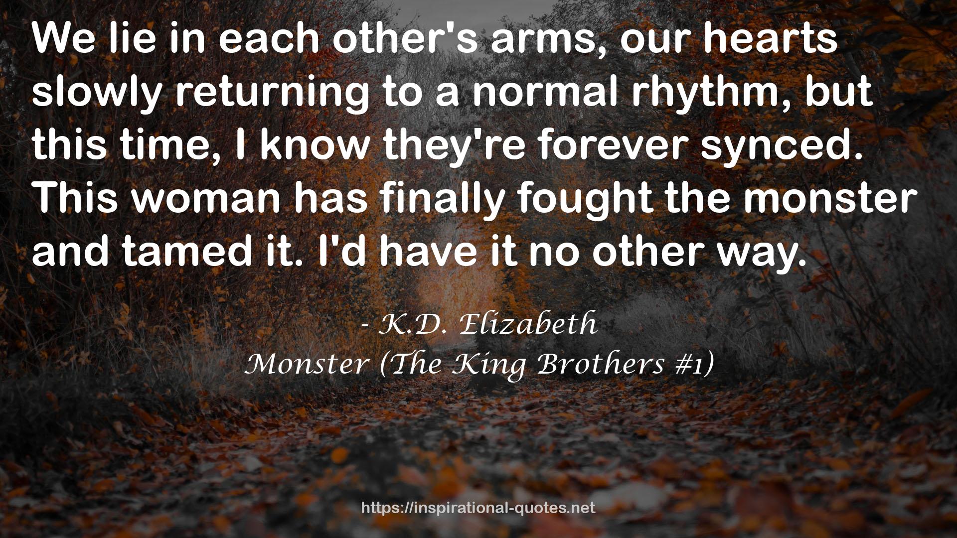 Monster (The King Brothers #1) QUOTES