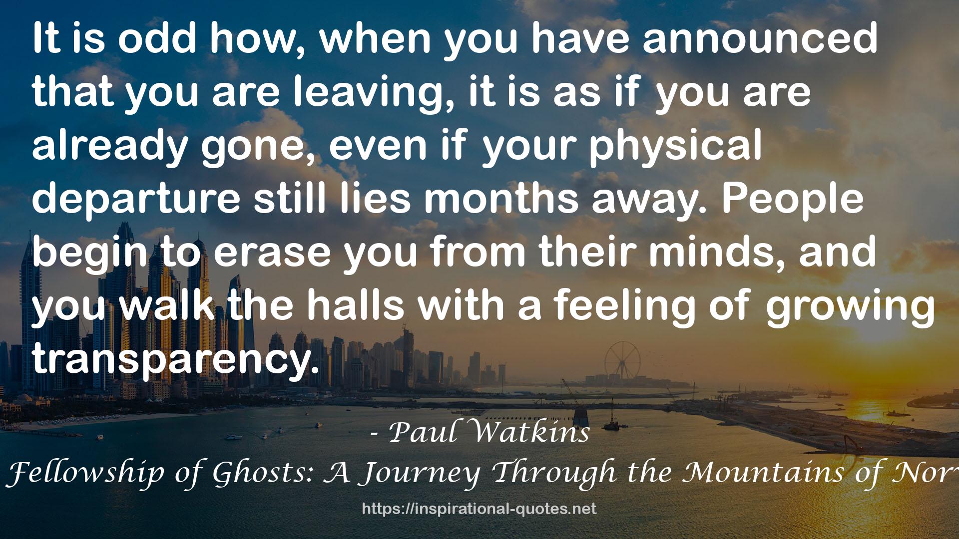 Paul Watkins QUOTES