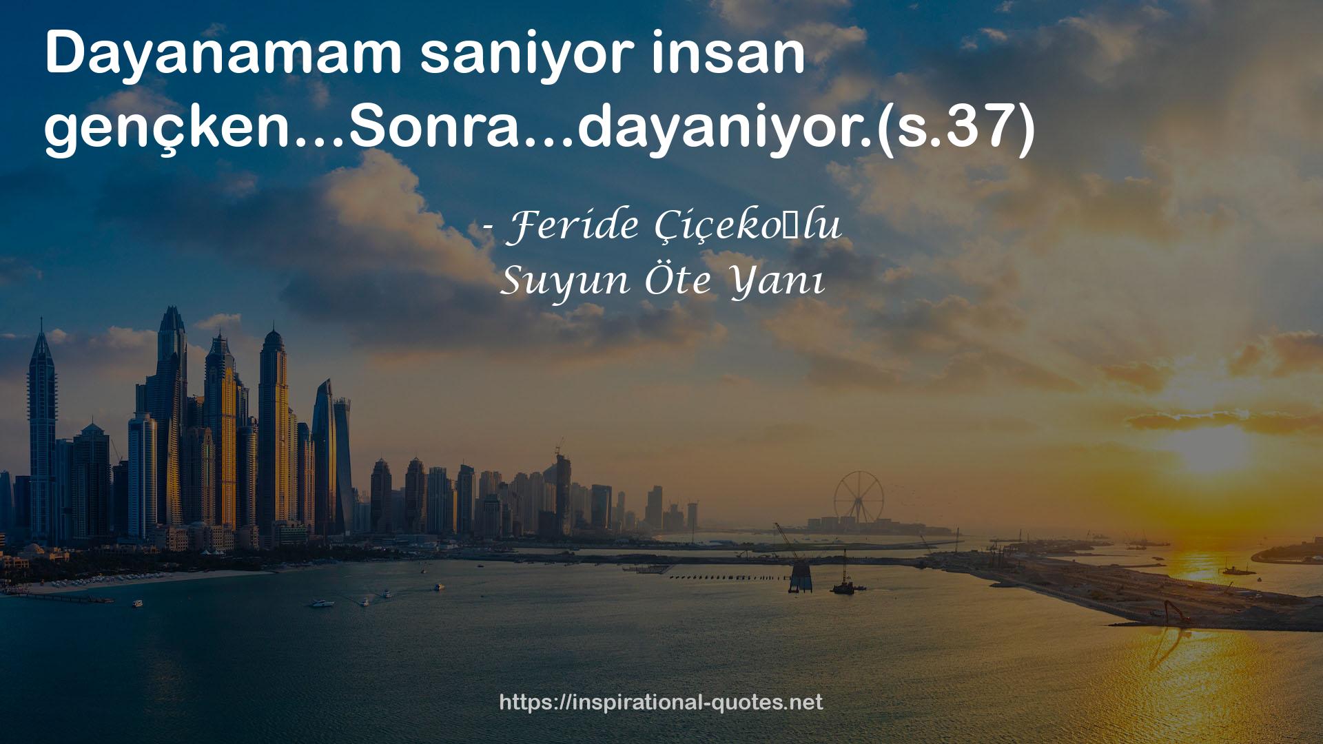 Suyun Öte Yanı QUOTES