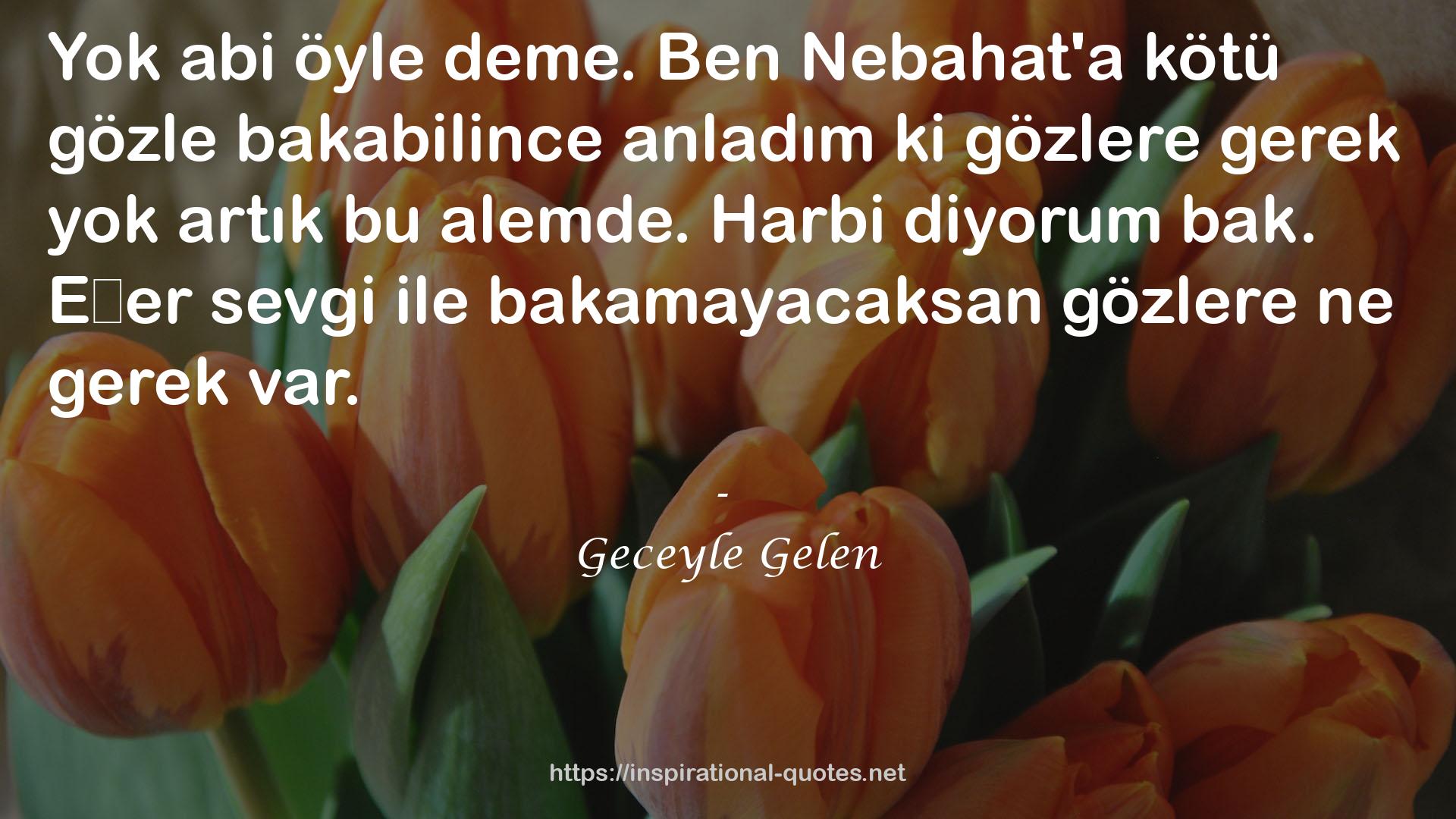 Geceyle Gelen QUOTES