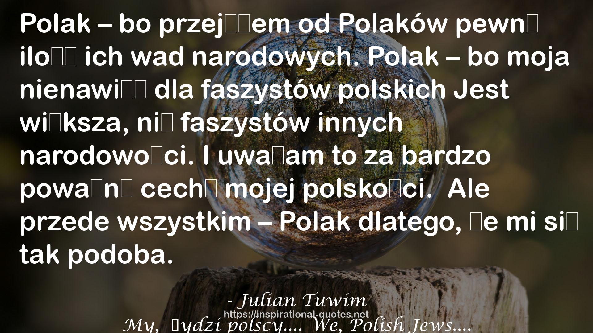 Julian Tuwim QUOTES