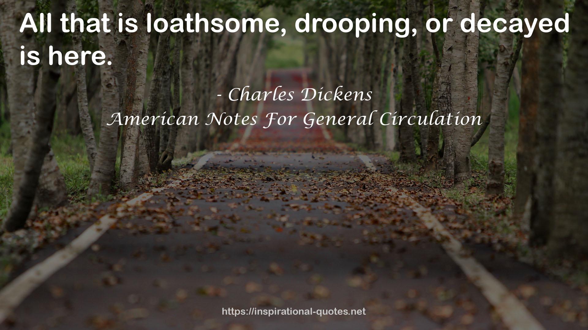 American Notes For General Circulation QUOTES