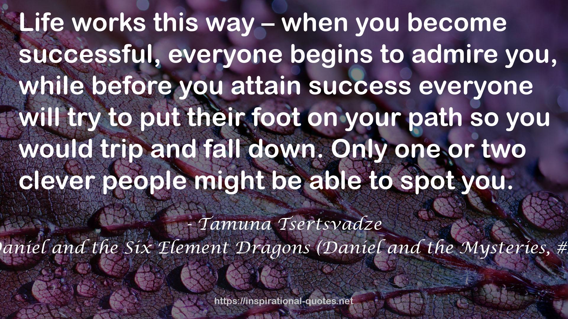 Daniel and the Six Element Dragons (Daniel and the Mysteries, #2) QUOTES