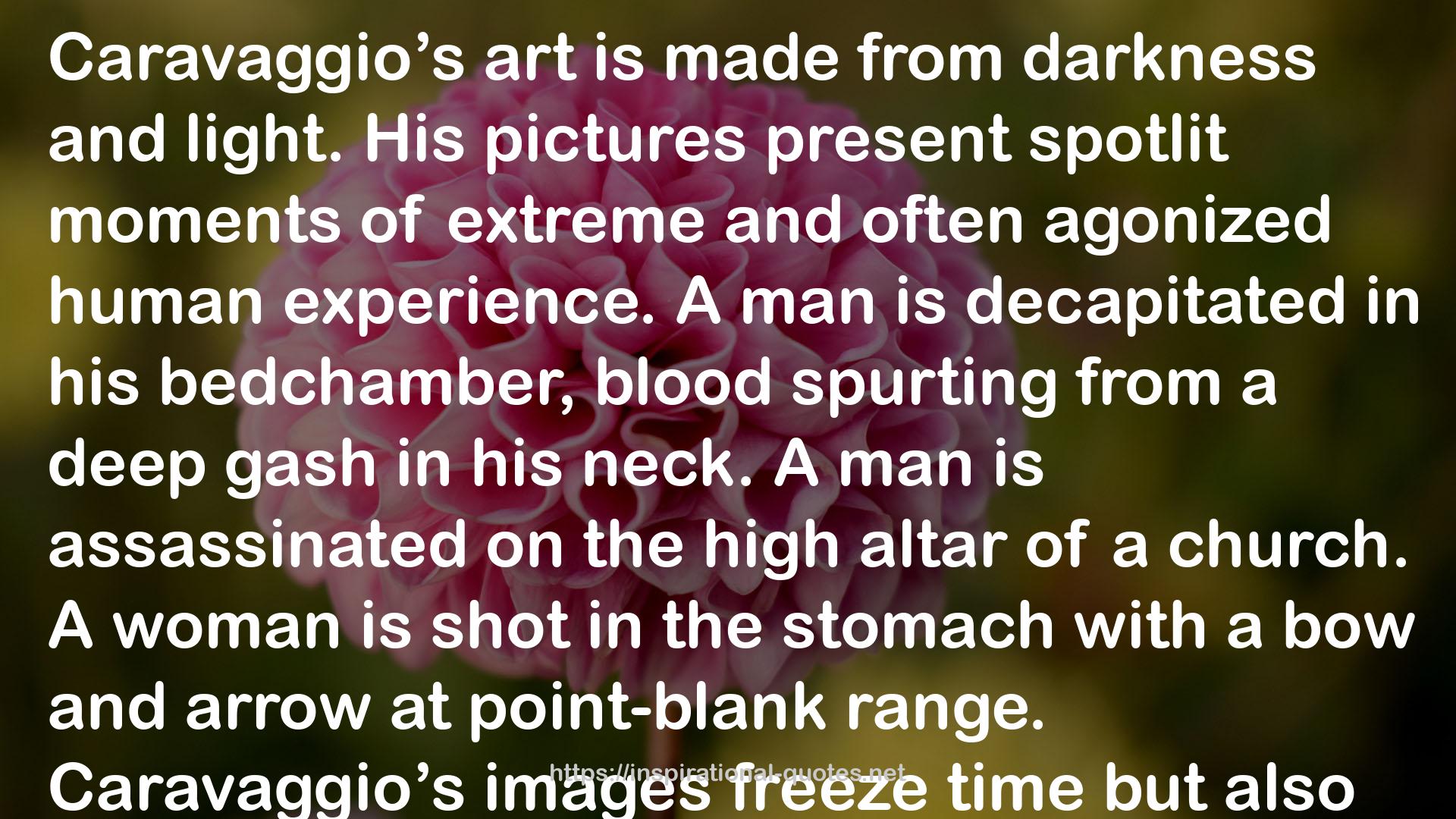 Caravaggio: A Life Sacred and Profane QUOTES