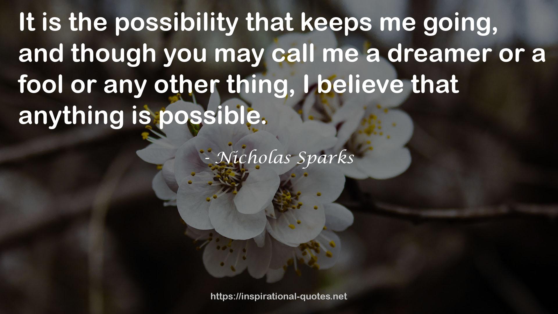 the possibility  QUOTES