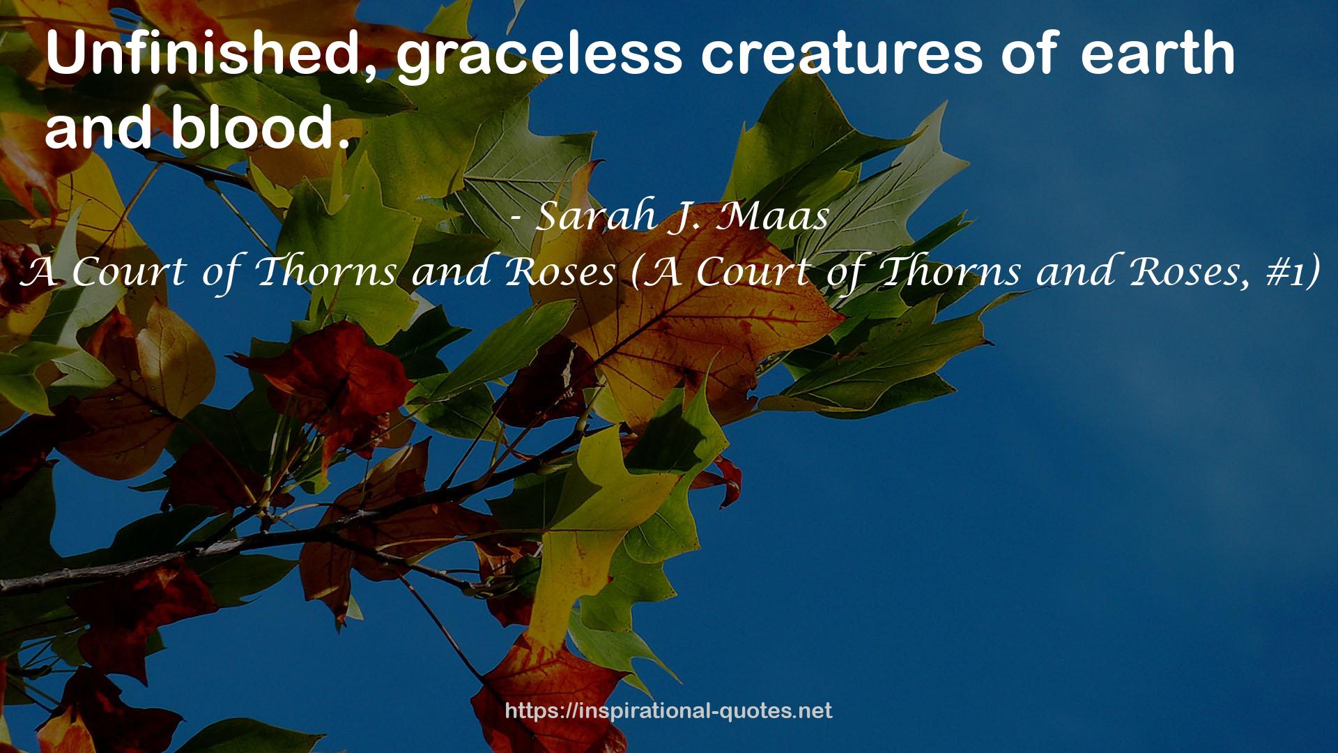 A Court of Thorns and Roses (A Court of Thorns and Roses, #1) QUOTES