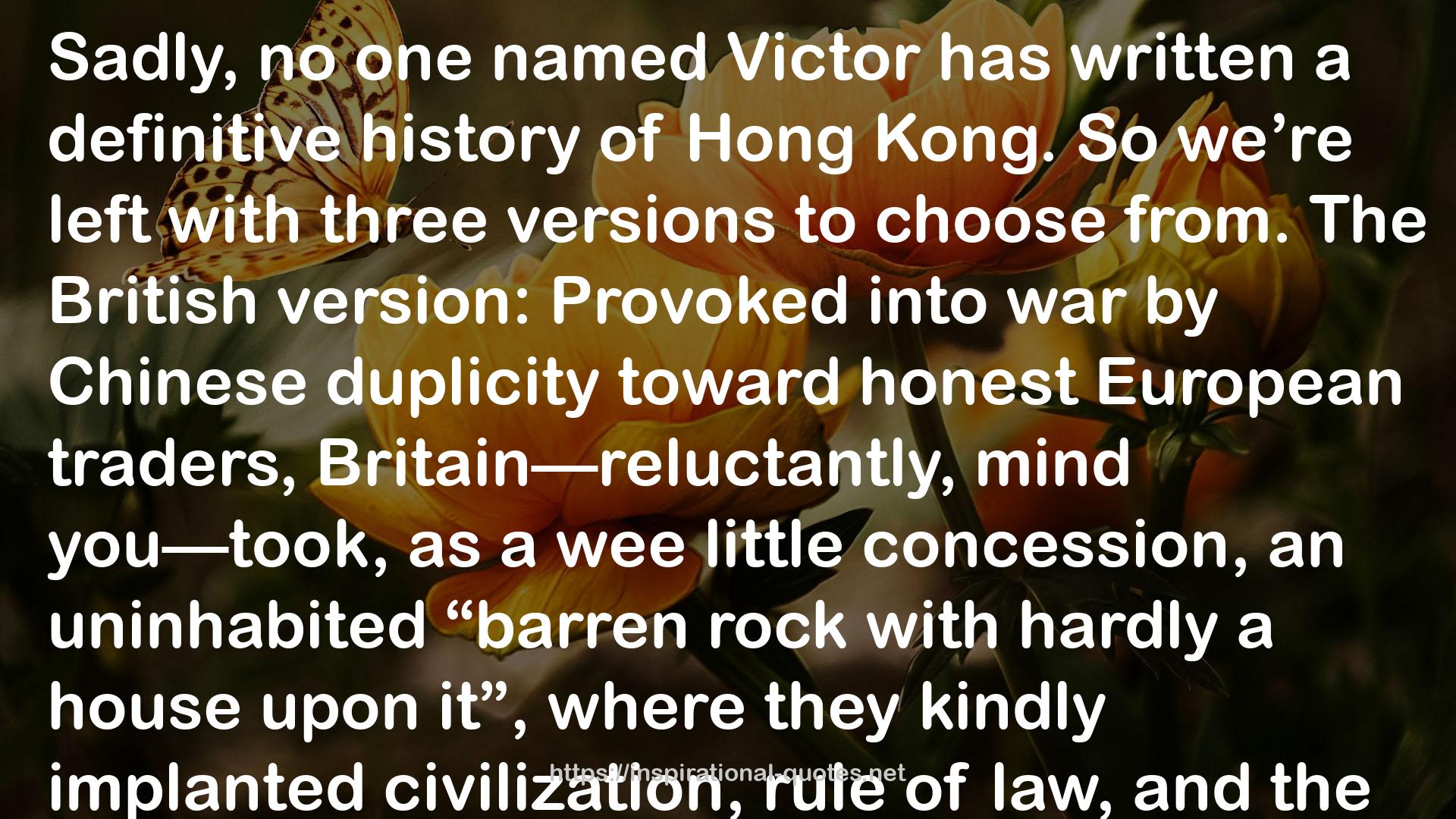 A Politically Incorrect History of Hong Kong: Cartoon Stories and the Tale of a Bootleg T-shirt (cartoon history) QUOTES