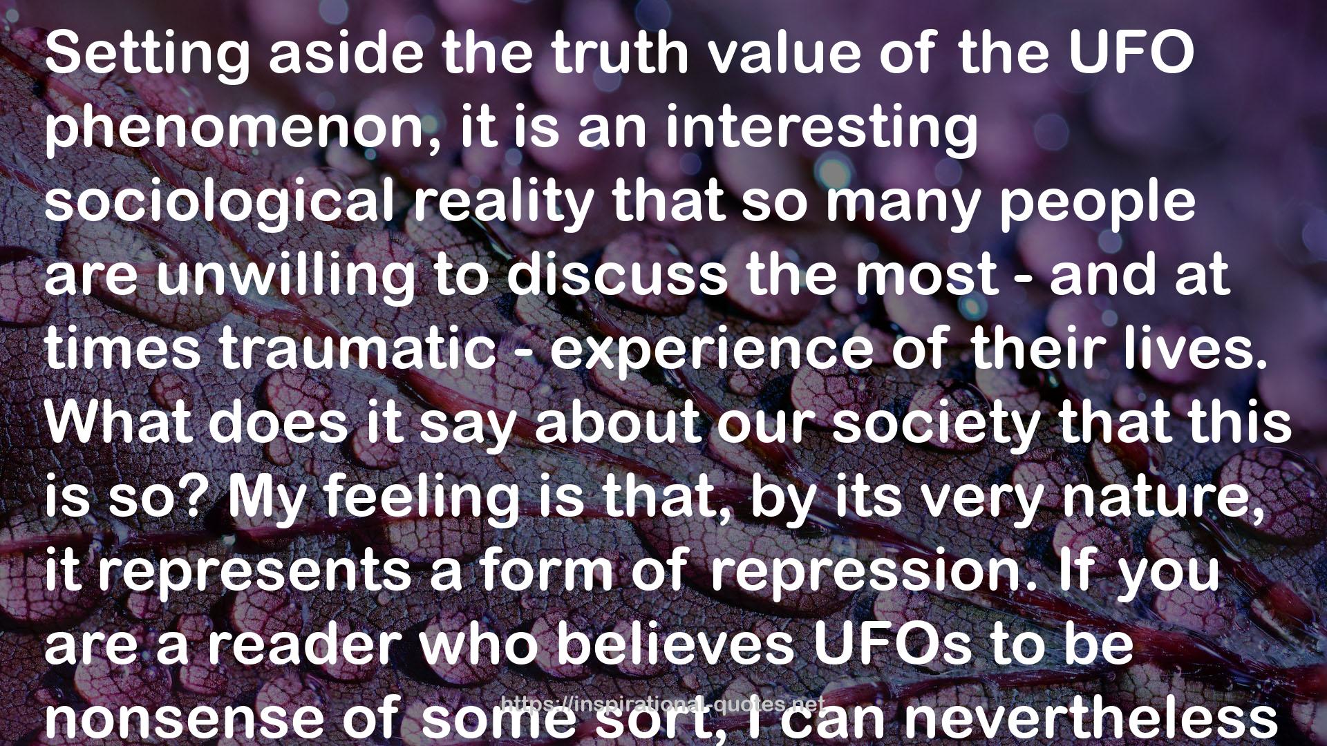 UFOs and the National Security State: The Cover-up Exposed 1973-1991 QUOTES