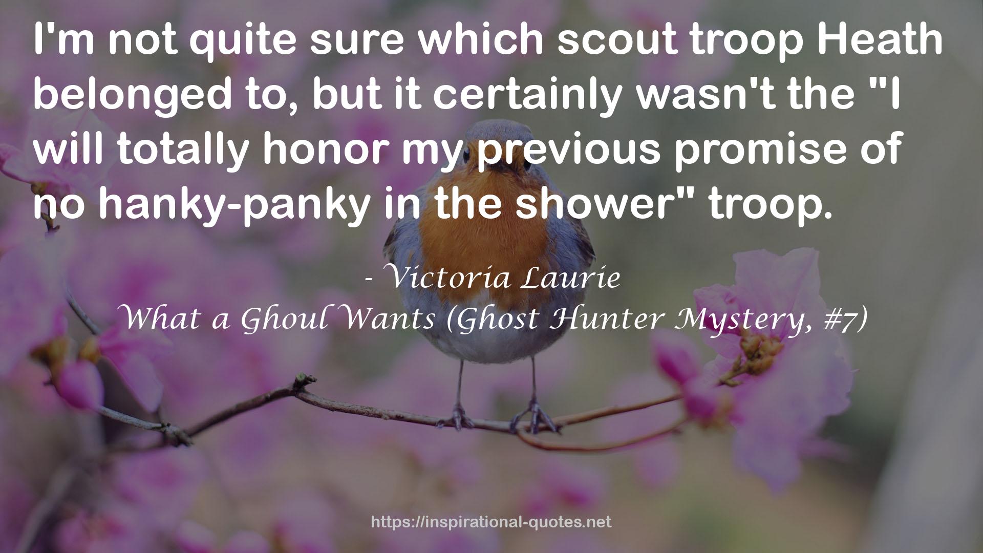 What a Ghoul Wants (Ghost Hunter Mystery, #7) QUOTES