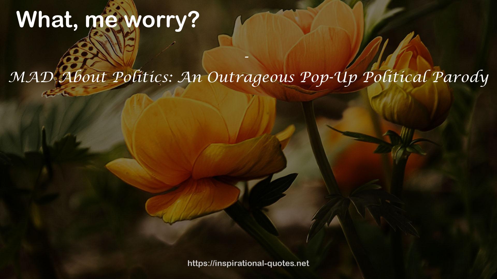 MAD About Politics: An Outrageous Pop-Up Political Parody QUOTES