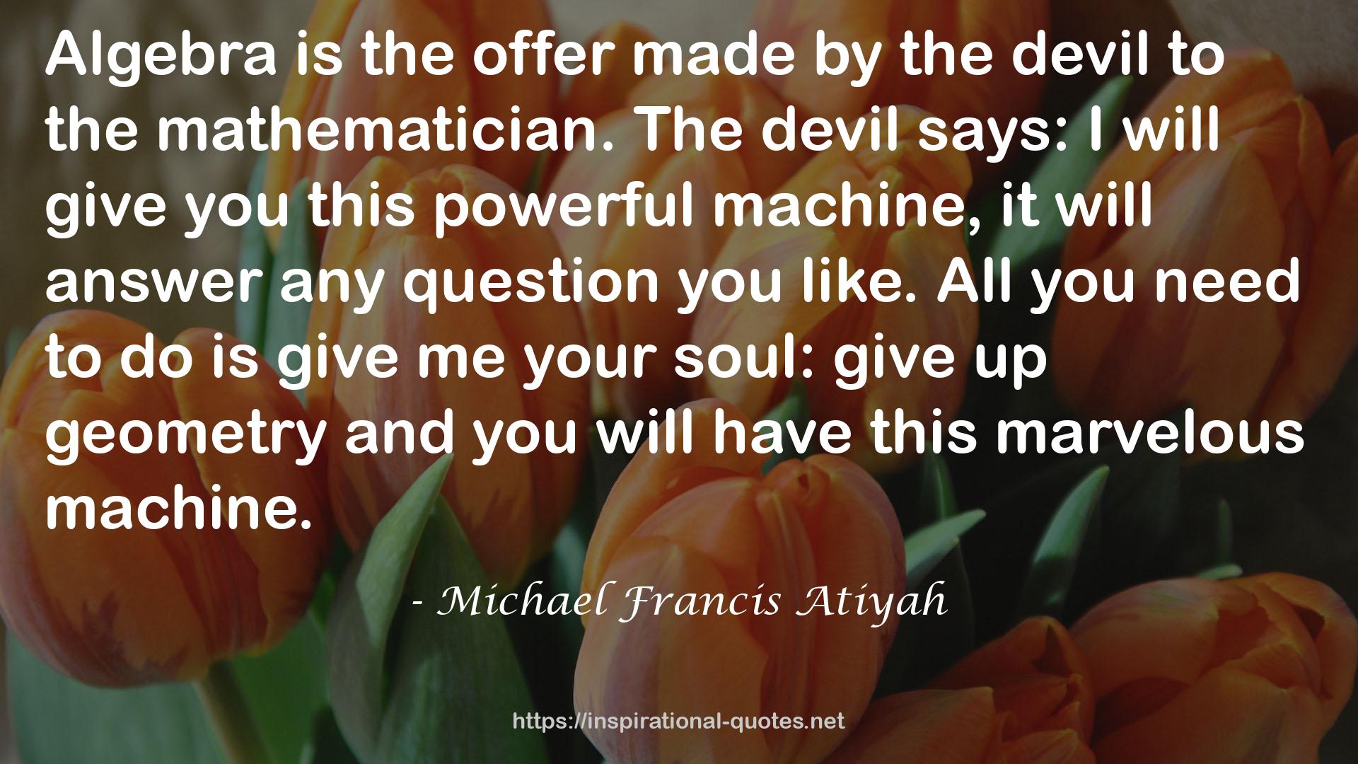 Michael Francis Atiyah QUOTES