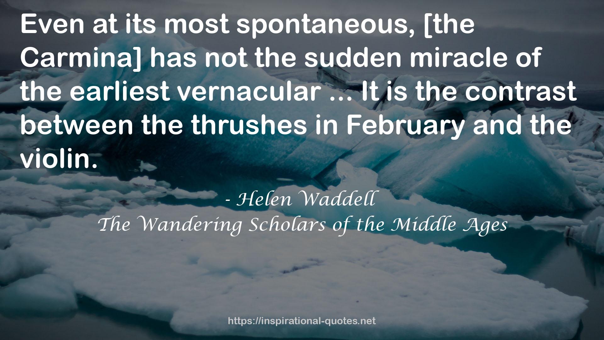 The Wandering Scholars of the Middle Ages QUOTES