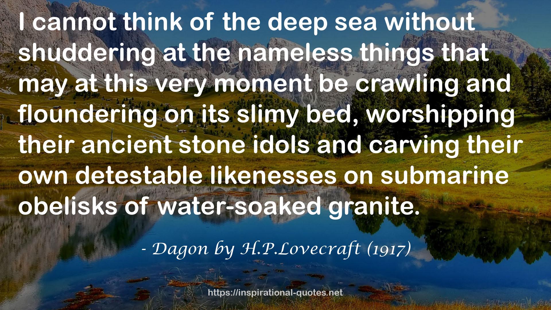 Dagon by H.P.Lovecraft (1917) QUOTES