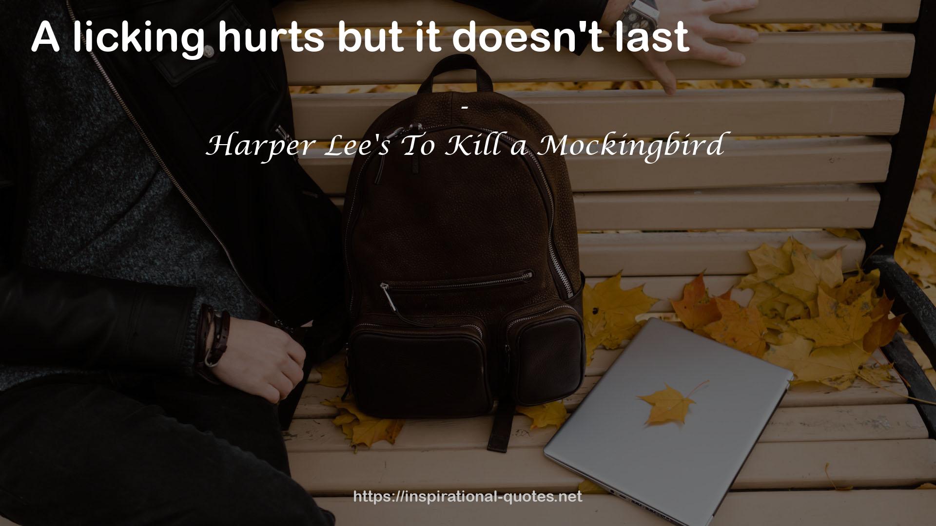 Harper Lee's To Kill a Mockingbird QUOTES