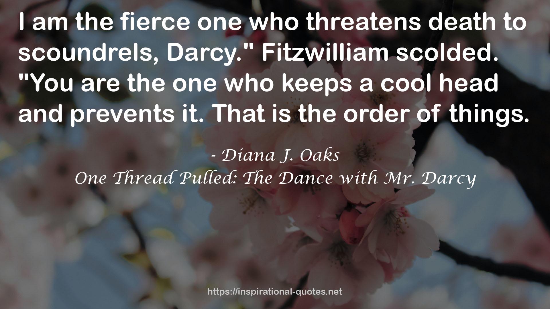 One Thread Pulled: The Dance with Mr. Darcy QUOTES