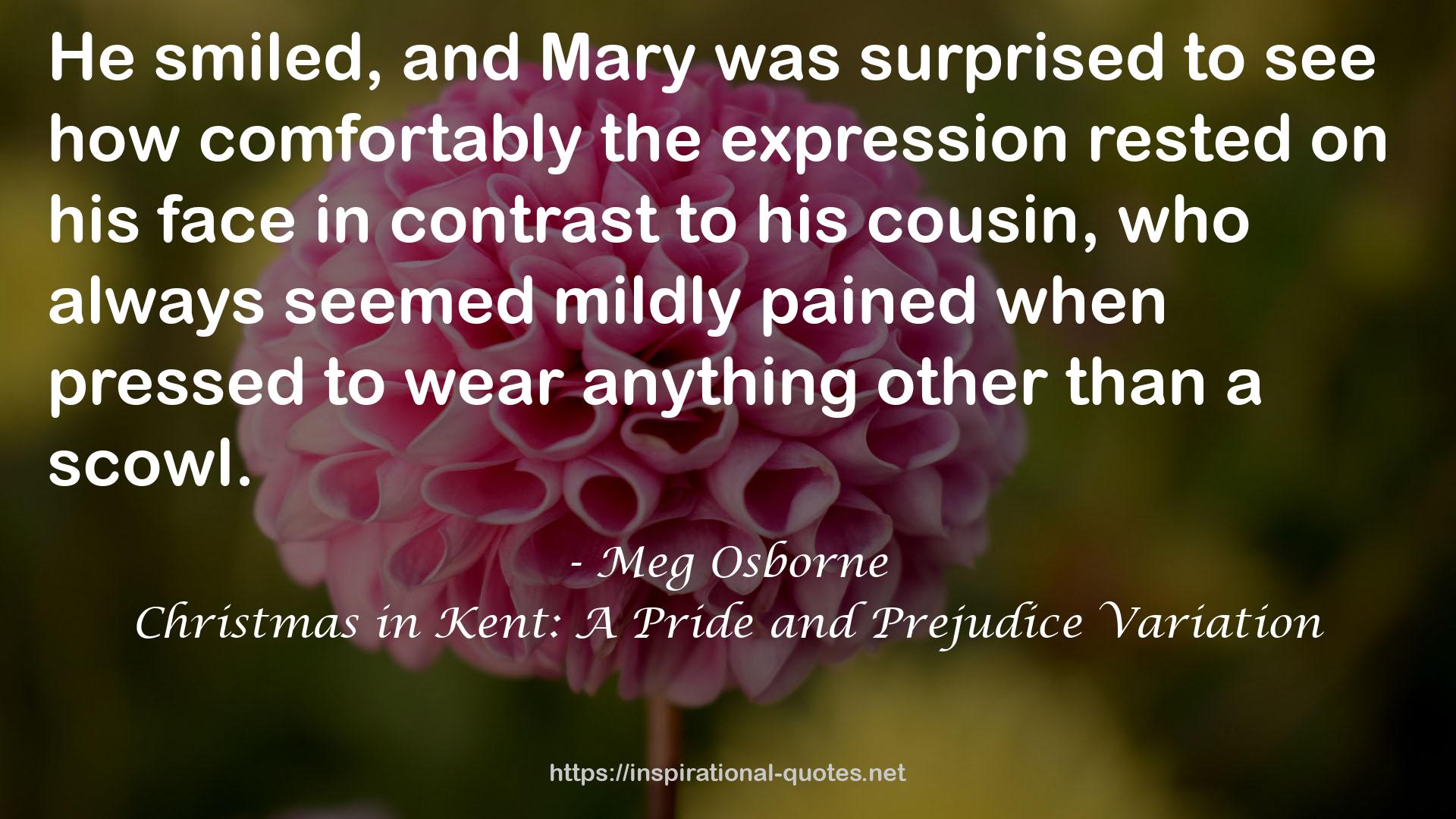 Christmas in Kent: A Pride and Prejudice Variation QUOTES