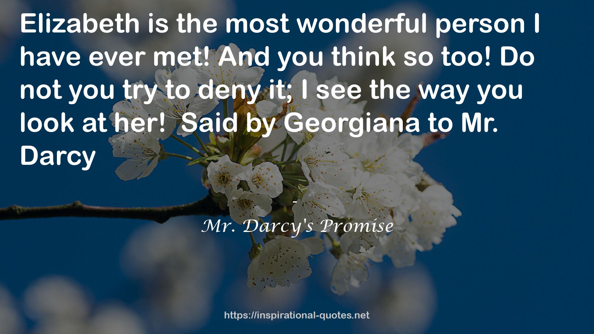 Mr. Darcy's Promise QUOTES