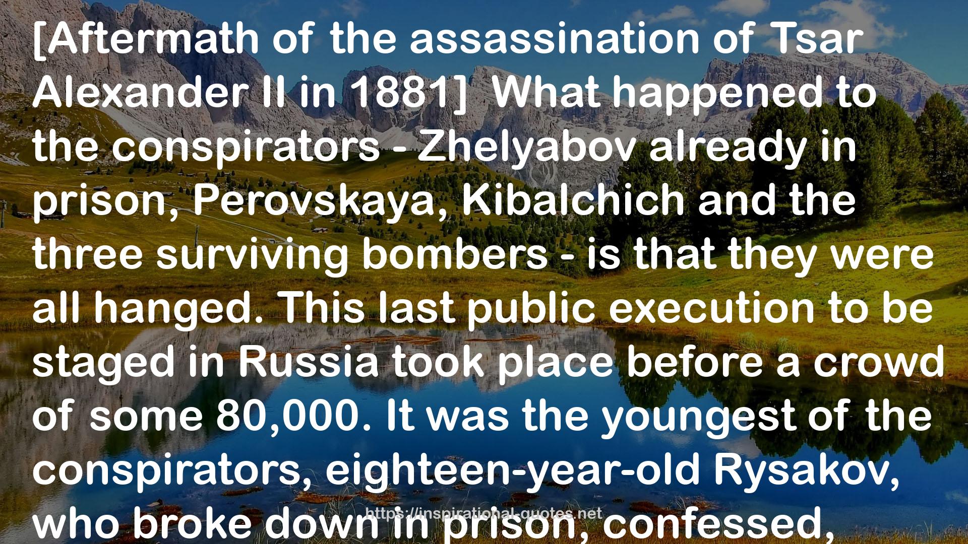 The Shadow of the Winter Palace: Russia's Drift to Revolution 1825-1917 QUOTES