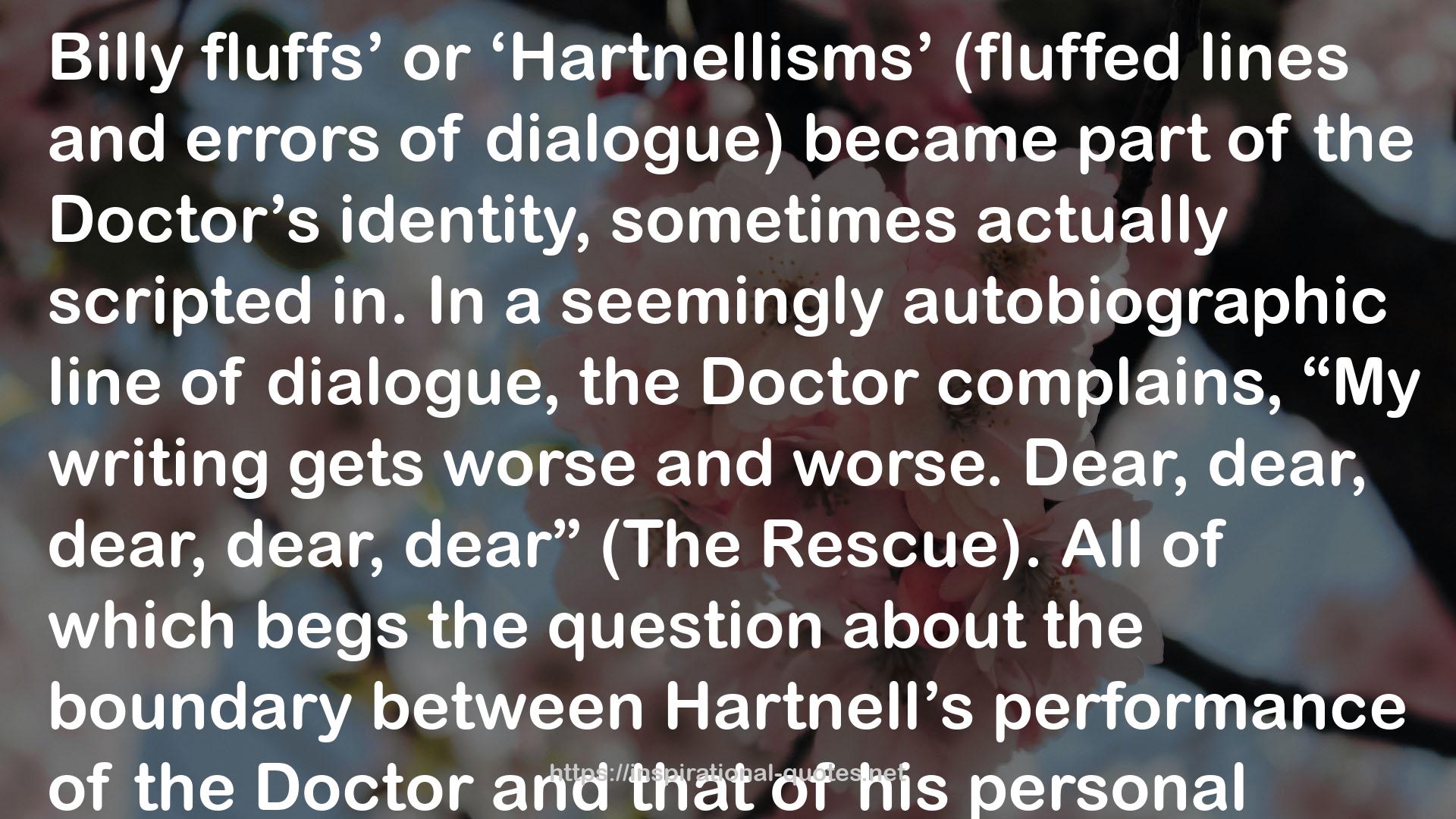 The Language of Doctor Who: From Shakespeare to Alien Tongues QUOTES